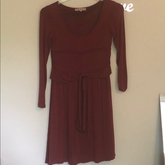 Young Essence Dresses & Skirts - Burgundy dress Beautiful for Christmas 🎄